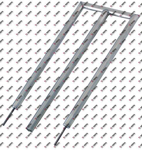 bar burner 2 row L 445mm W 200mm ø 20mm chargrill