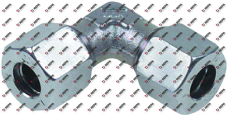 Screw pipe fitting for steel tubes chrome-plated