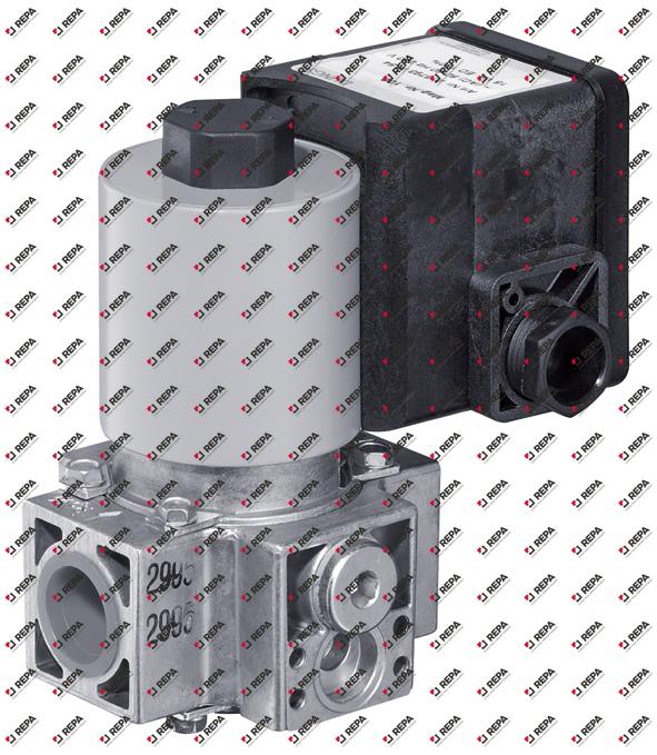Gas valve DN 25mm connection 1" L 75mm 230VAC