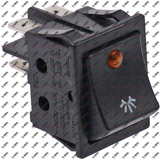 Rocker switch mounting measurements 30x22mm orange