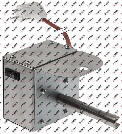 tandwielmotor spanning 230 schacht ø 20mm L 190mm