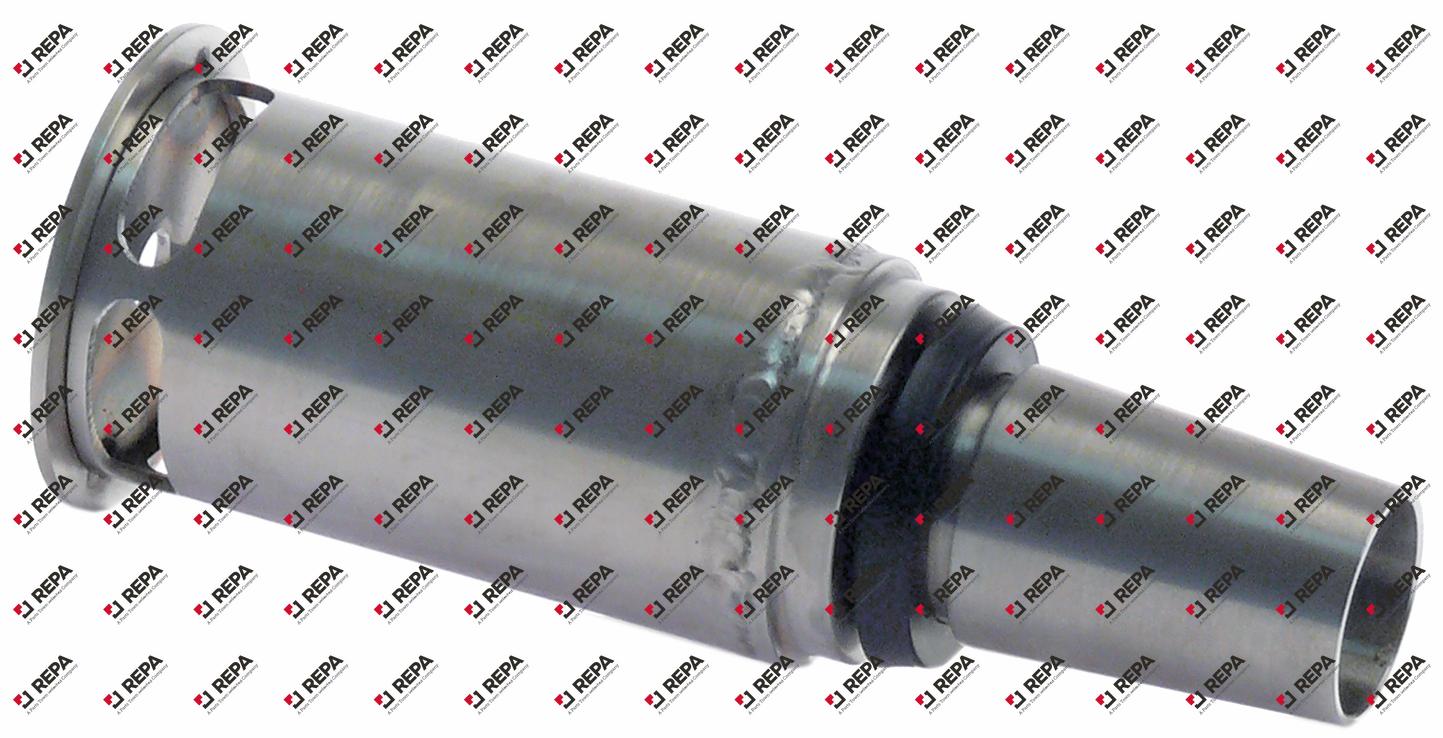 Überlaufrohr L 110mm mit Dichtung ø 35mm CNS