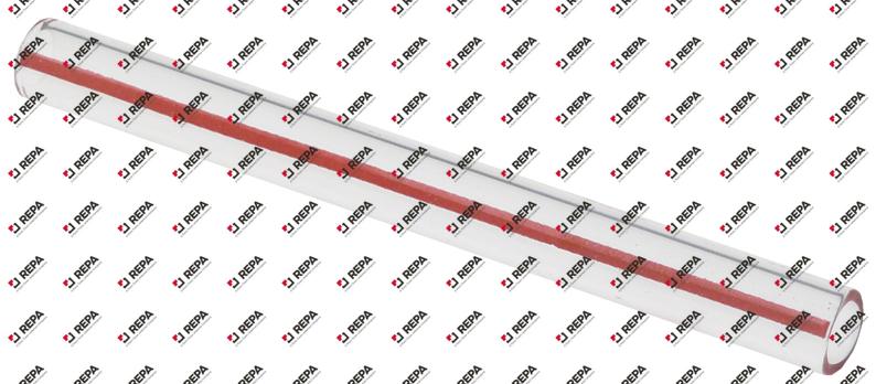 water level tube ø 11mm H 114,5mm ID ø 8mm red