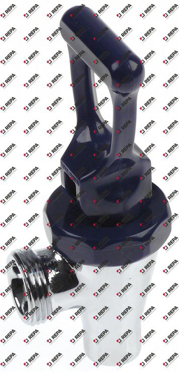 Outlet tap blue inlet 3/4" complete