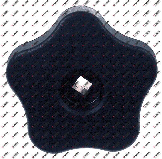 Sterngriff Achse 7x7mm ø 72mm L 24mm schwarz
