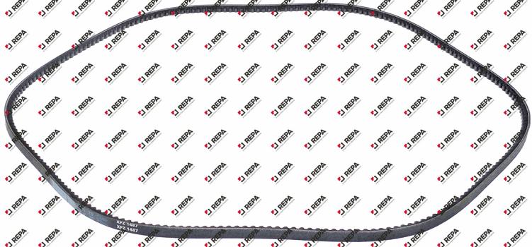 toothed belt belt width 9,7mm L 1500mm H 8mm