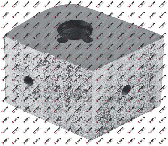 support charnière pour couvercle aluminium ø 16mm
