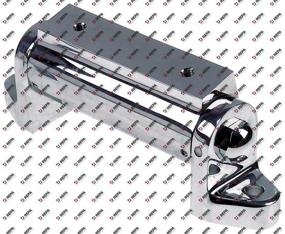 Charnière couvercle laiton chromé trou ø 11mm