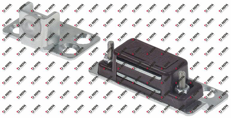 Halterung mit Magnet 2-teilig L 55mm B 30mm