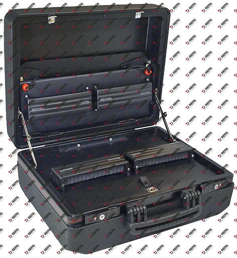 Valise à outils plastique noir