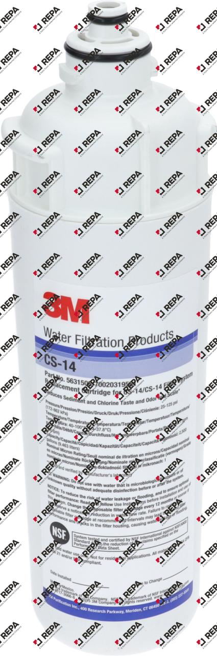 filtro d'acqua CUNO tipo CS-14 capacità 9464l