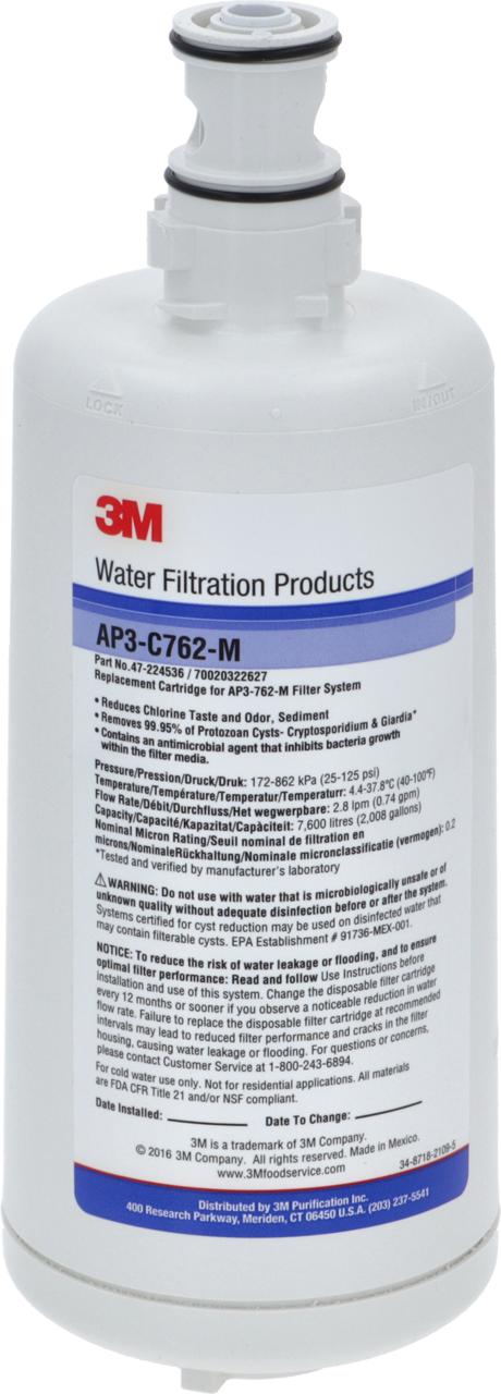 Wasserfilter CUNO Typ AP3-C762-M Kapazität 7600l