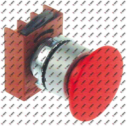 tasto a fungo dimensioni di montaggio ø22mm rosso