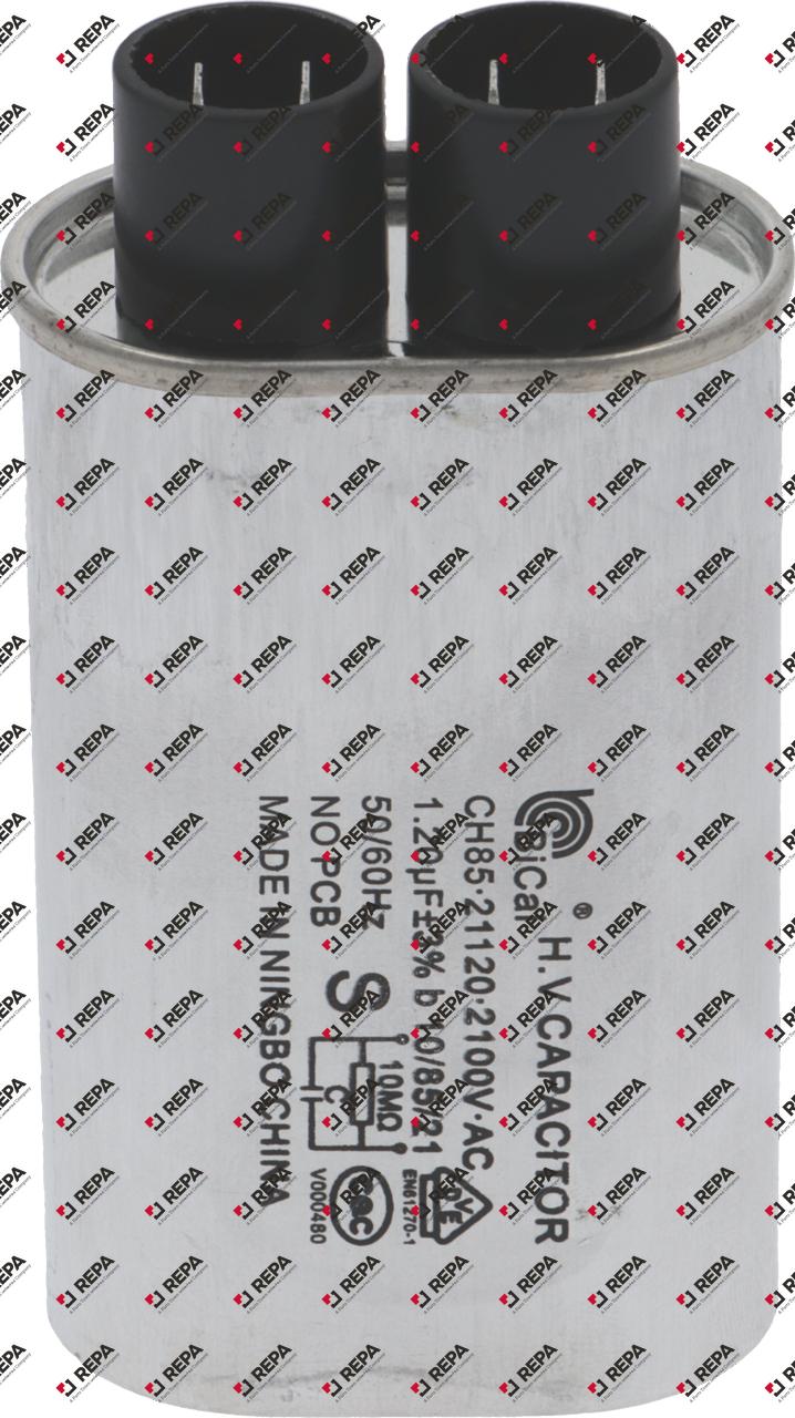 HV capacitor 1,2µF 2100V aluminium
