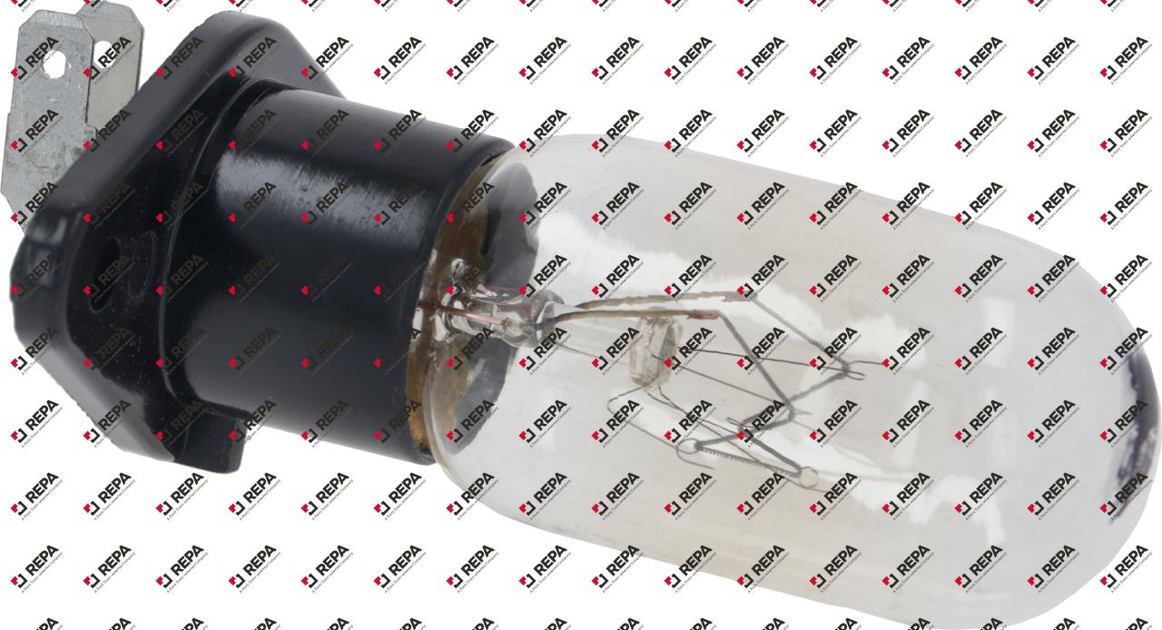 Light bulb socket flange 52x27mm 240V 25W L 62mm