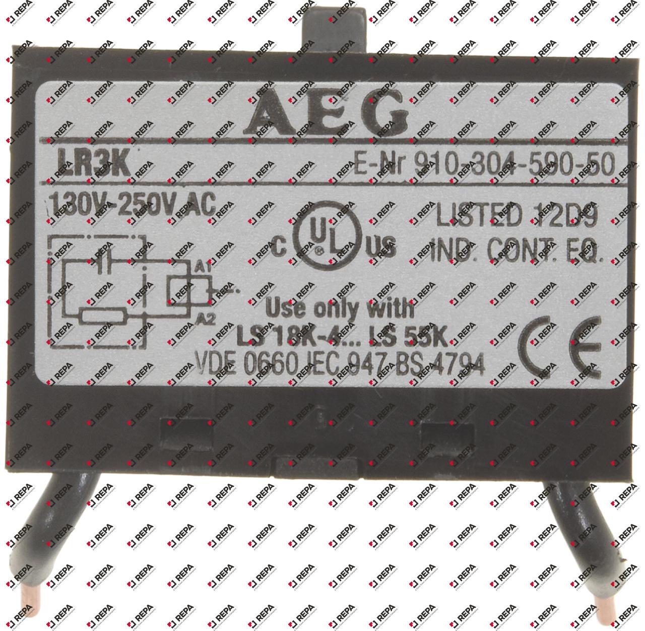 elemento RC 130-250V tensión AC