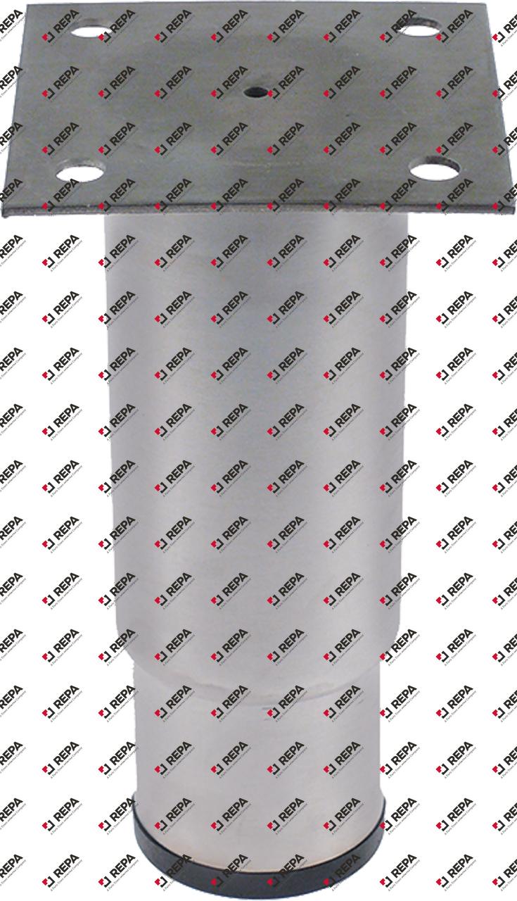 Gerätefuß Rohr ø 64mm Plattenmaß 100x100mm