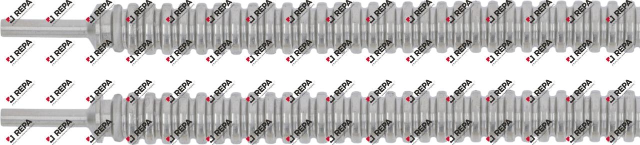 Gasleitung Anschluss ø4mm L 750mm AD ø 12mm CNS