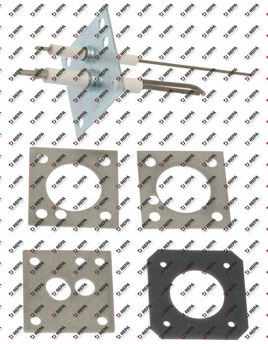 Zündelektrode FL 55mm FB 55mm D1 ø 9mm D2 ø 7mm
