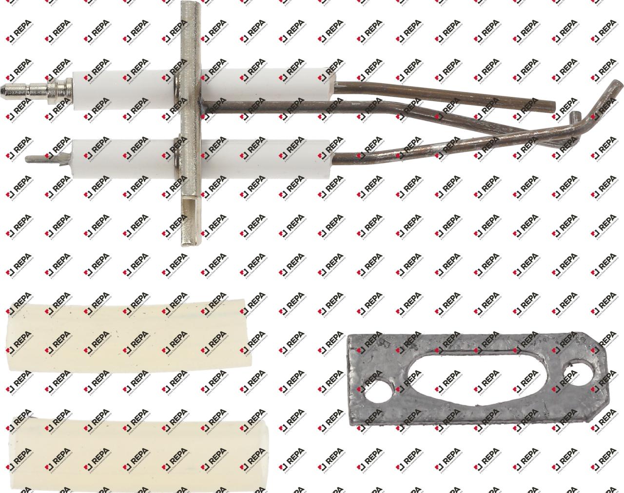 Zündelektrode FL 56mm FB 22mm D1 ø 9x62mm