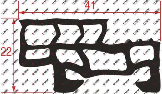 joint de chariot à glissières profil 4140 L 517mm