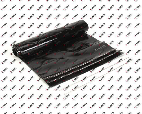 BLACK WAVY SILICONE BELT