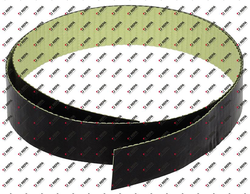 PTFE tape W 15mm L 500mm self-adhesive black