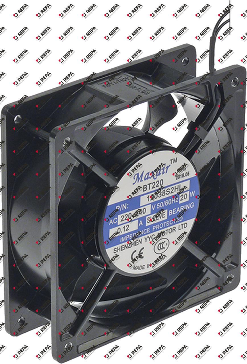 ventilatore assiale L 120mm lar. 120mm H 38mm