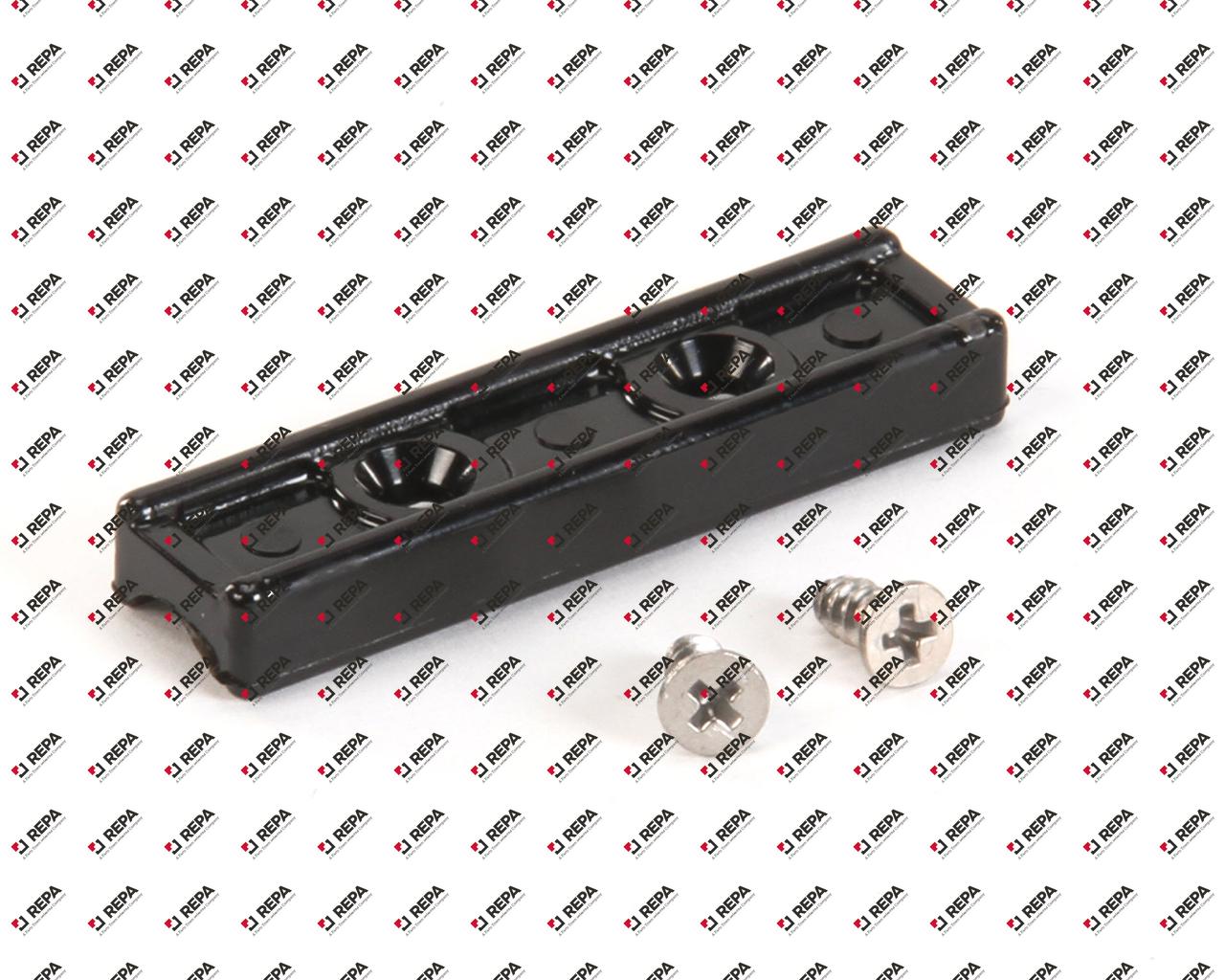 DOOR GUIDE, #1124 BLACK RECT