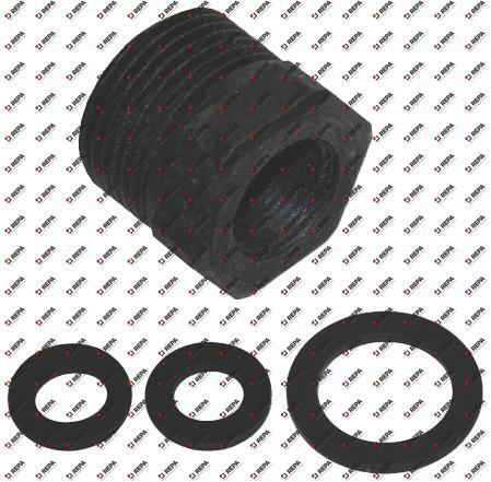 Reduzierung IG 3/8" AG 3/4" Kunststoff