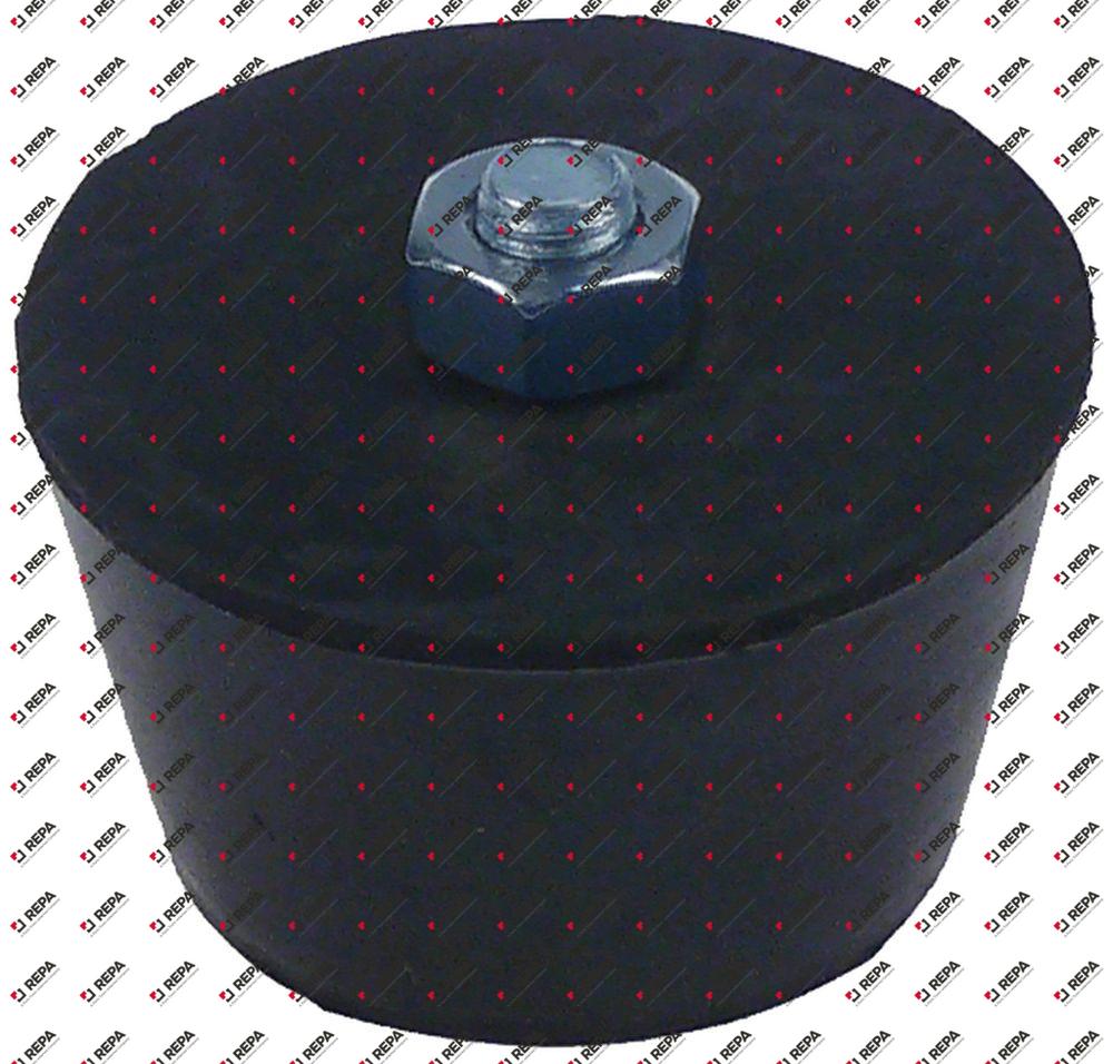 Gerätefuß H 28mm Gewinde M8 D1 ø 50mm D2 ø 38mm