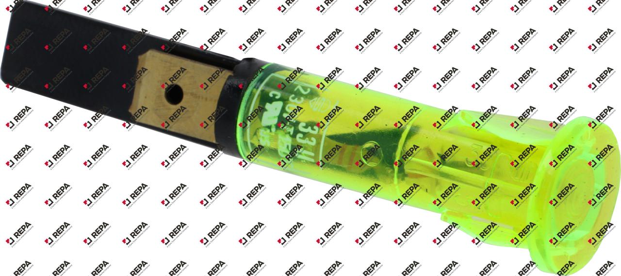 INDICATOR LIGHT GREEN 230V Ø10 MM T150