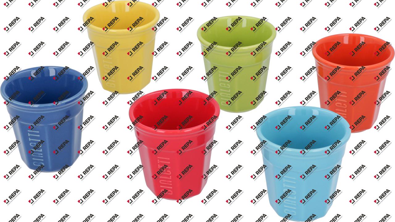 SET 6 VASOS BIALETTI MULTICOLOR
