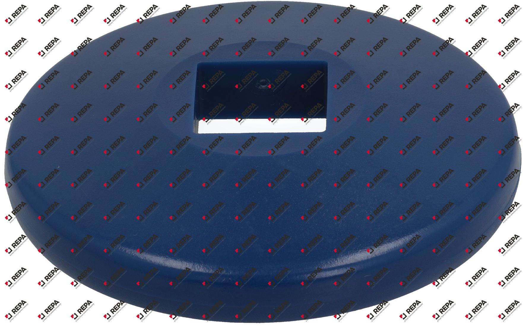 Abweisrolle PVC ID ø 25x25mm blau AD ø 100 mm