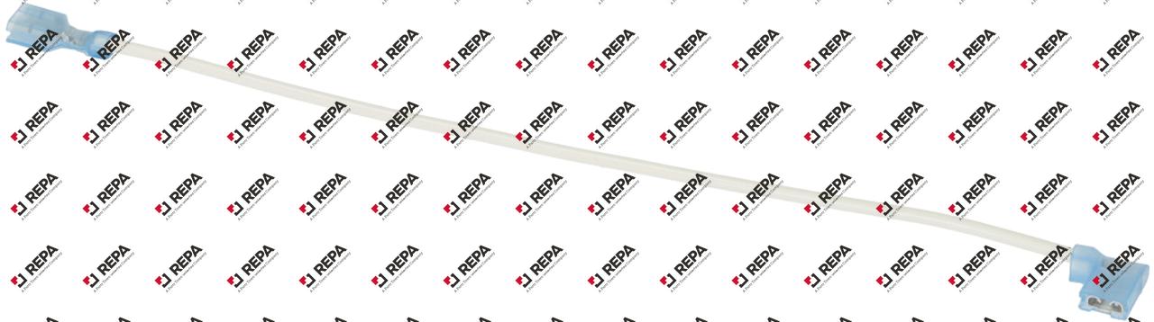 Wire, Jumper, 16AWG, White, 10in L, 1/4in Flag 