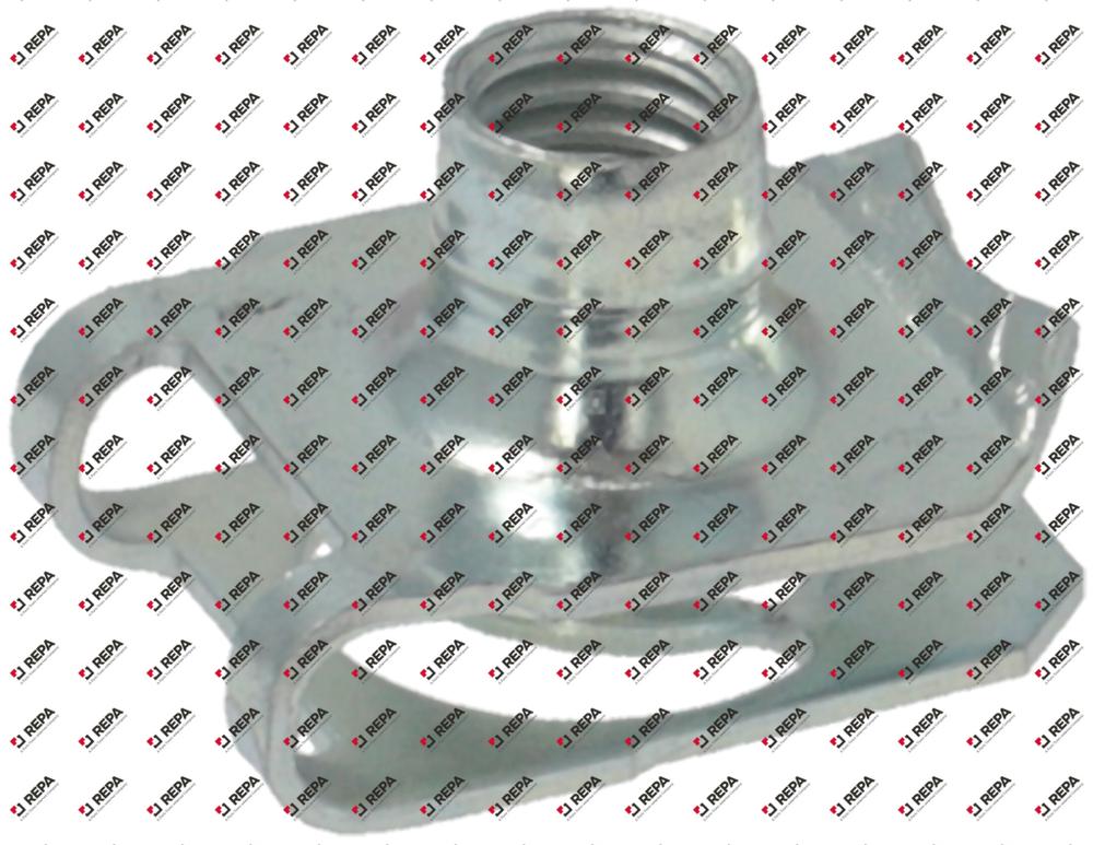 U-Nut, 10-32, Steel, Zinc Plated