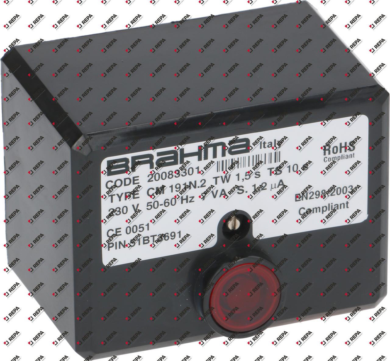 ignition box BRAHMA type CM191.2 electrodes 2 