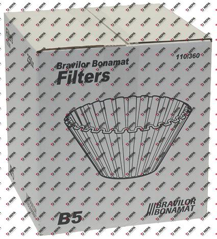Paper filter ø 110/360mm Qty 250pcs