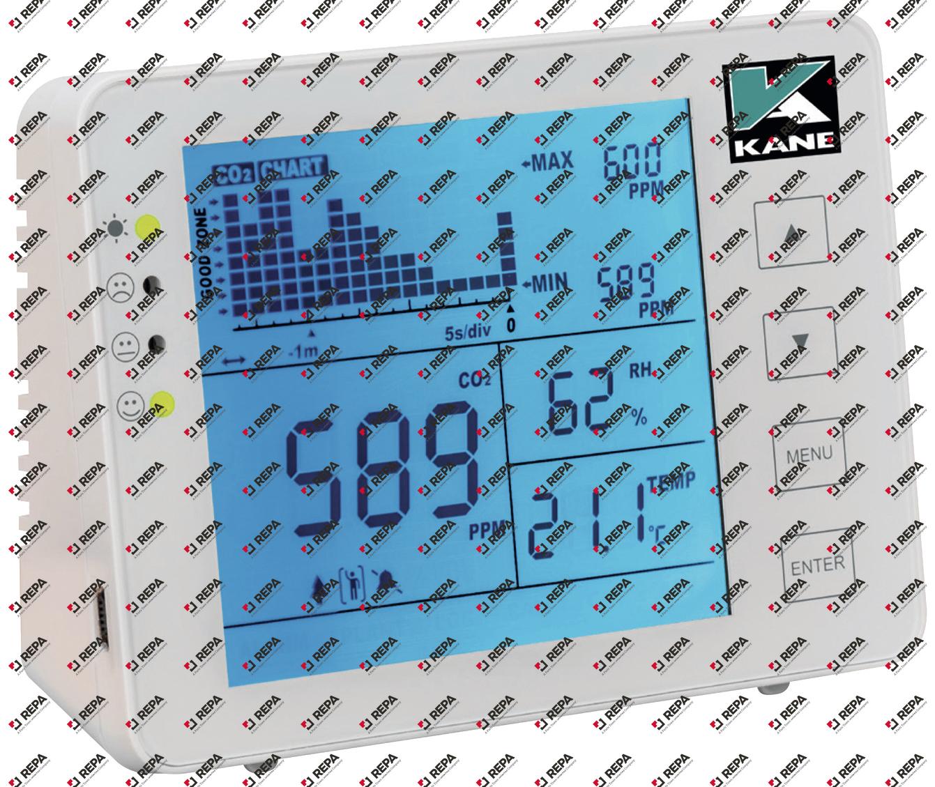 Meter for temperature & CO2 KANE 0-90°C