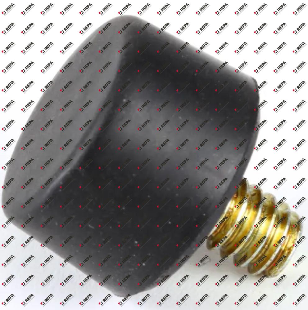 Foot, Black, 0.75"OD x 0.48'HT, 1/4" Thread