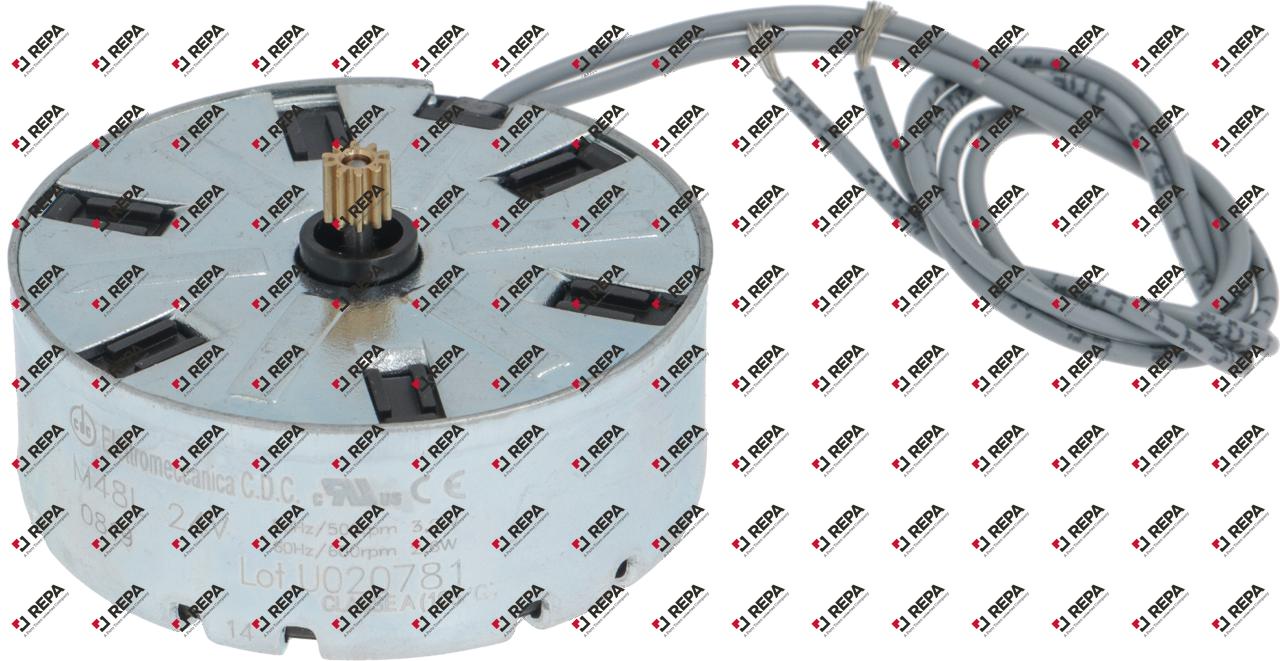 motor CDC pinion ø 4,9mm teeth 10 24V voltage AC