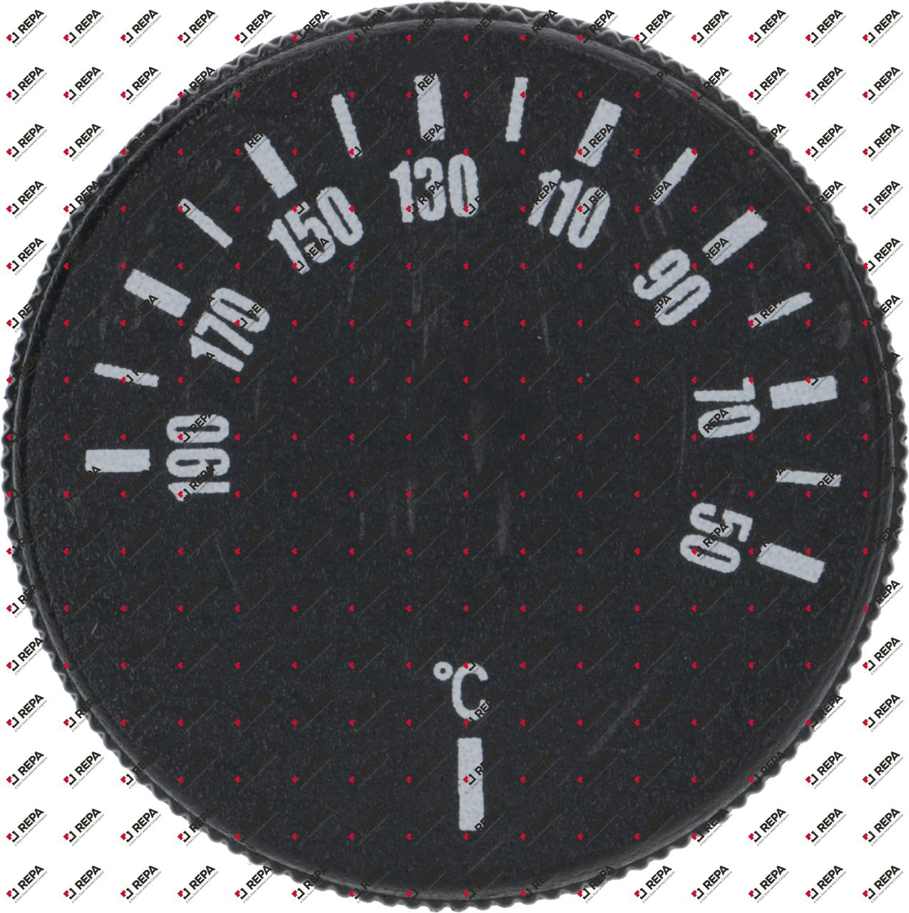 knob thermostat t.max. 190°C ø 43mm