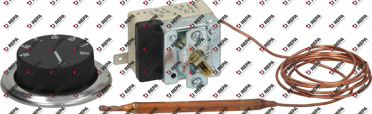 thermostat t.max. 100°C temperature range 30-90°C