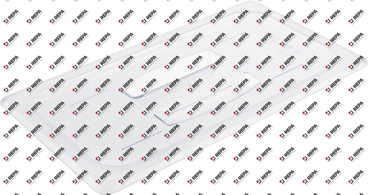 Lid polycarbonate size GN 1/3 inner edges angular