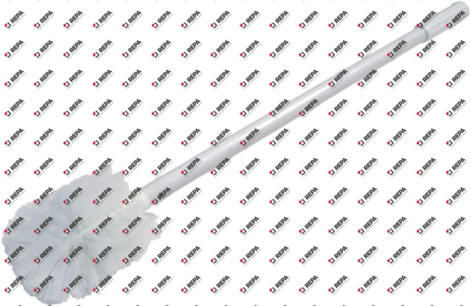 reinigingsborstel ovaal totale lengte 762mm wit