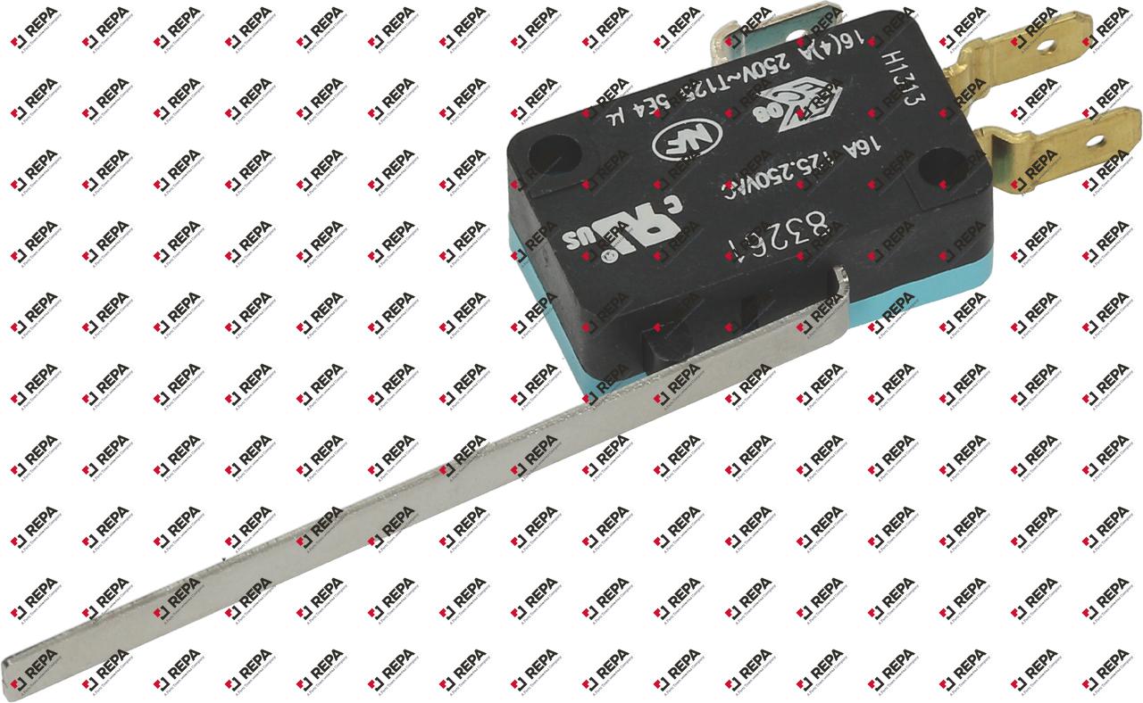 Mikroschalter mit Hebel hebelbetätigt 250V 16A 1CO