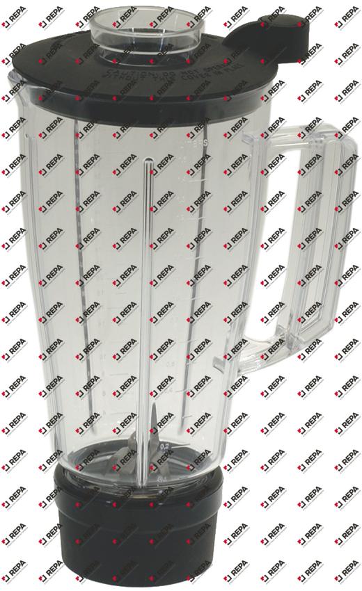 Mixbecher Kunststoff 1500ml mit Messer