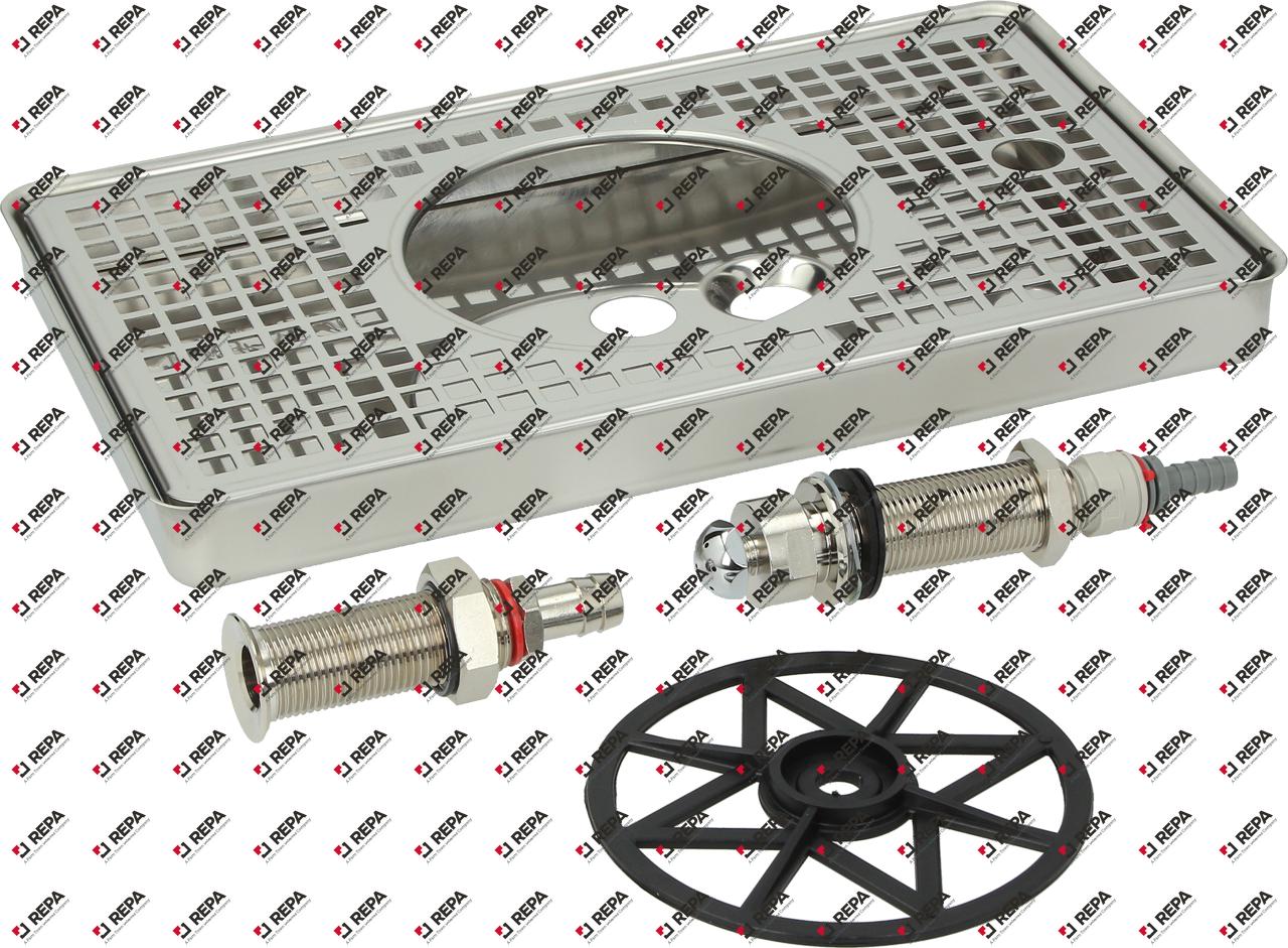 RACCOGLIGOCCE INOX 300x180x30h mm