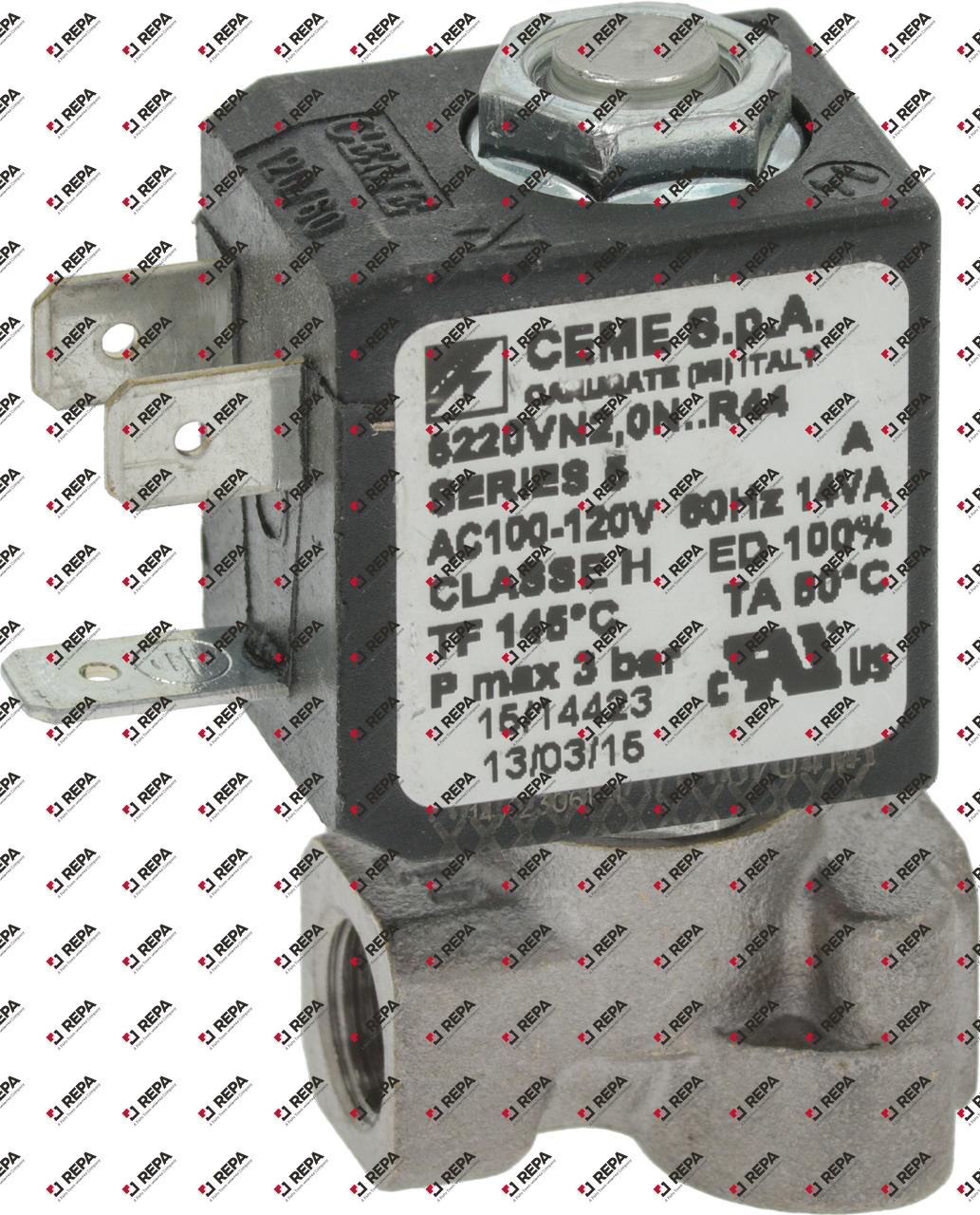Solenoid valve 2-way 120V connection 1/8"