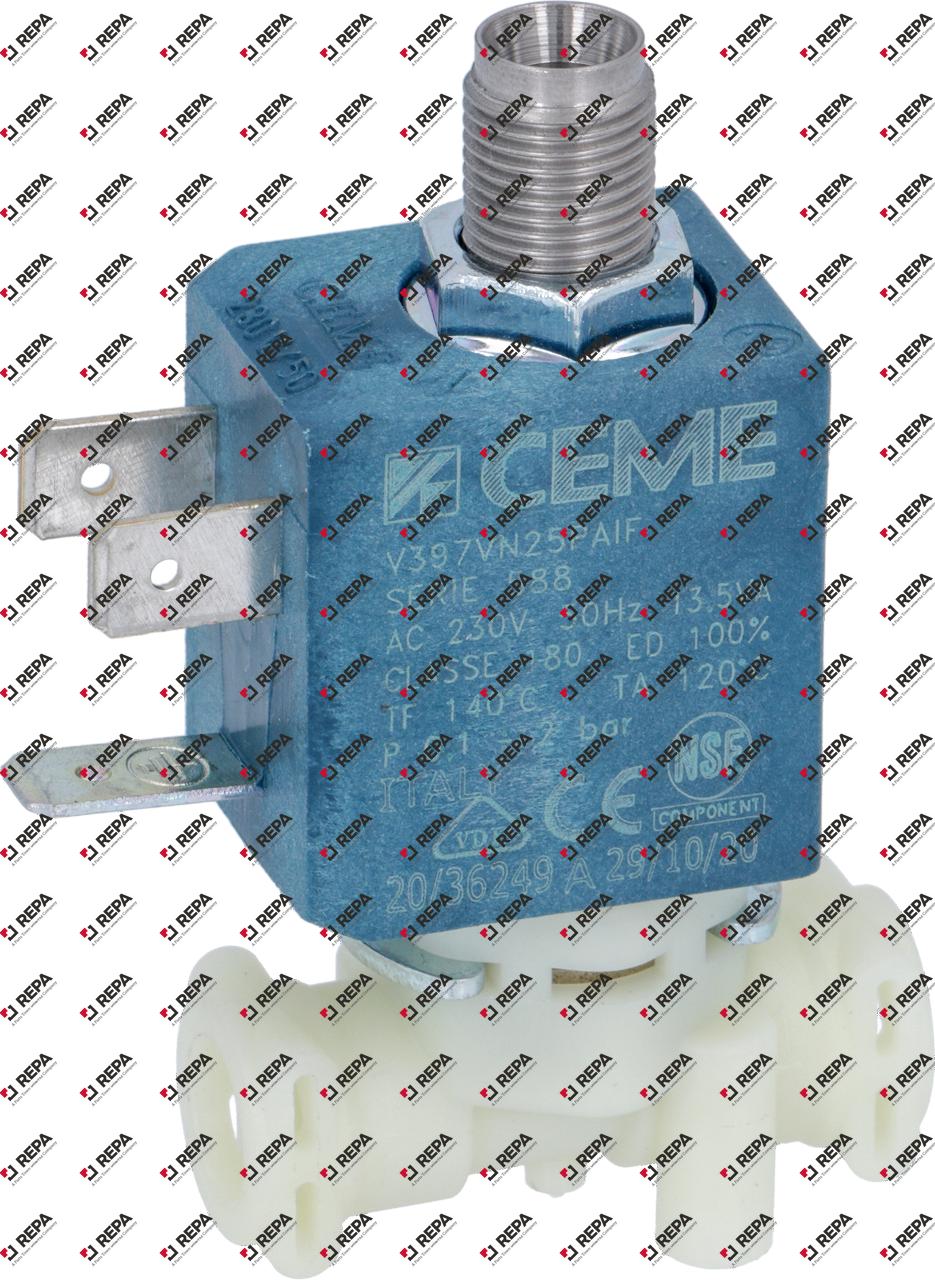 Solenoid valve CEME 3-ways 230V -10 up to 140°C